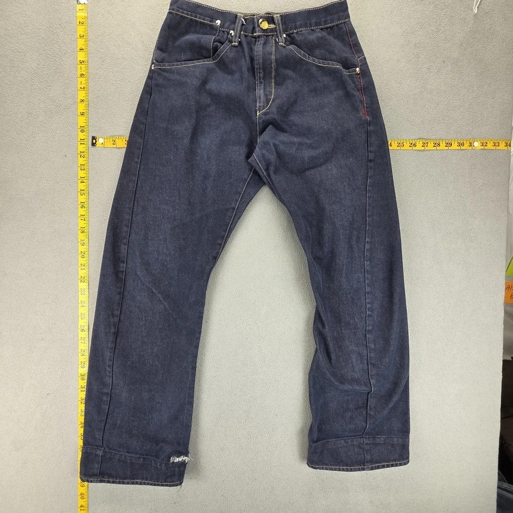 Vintage Levis Engineered Jeans Mens Blue Dark Wash Twisted Fits 26x28